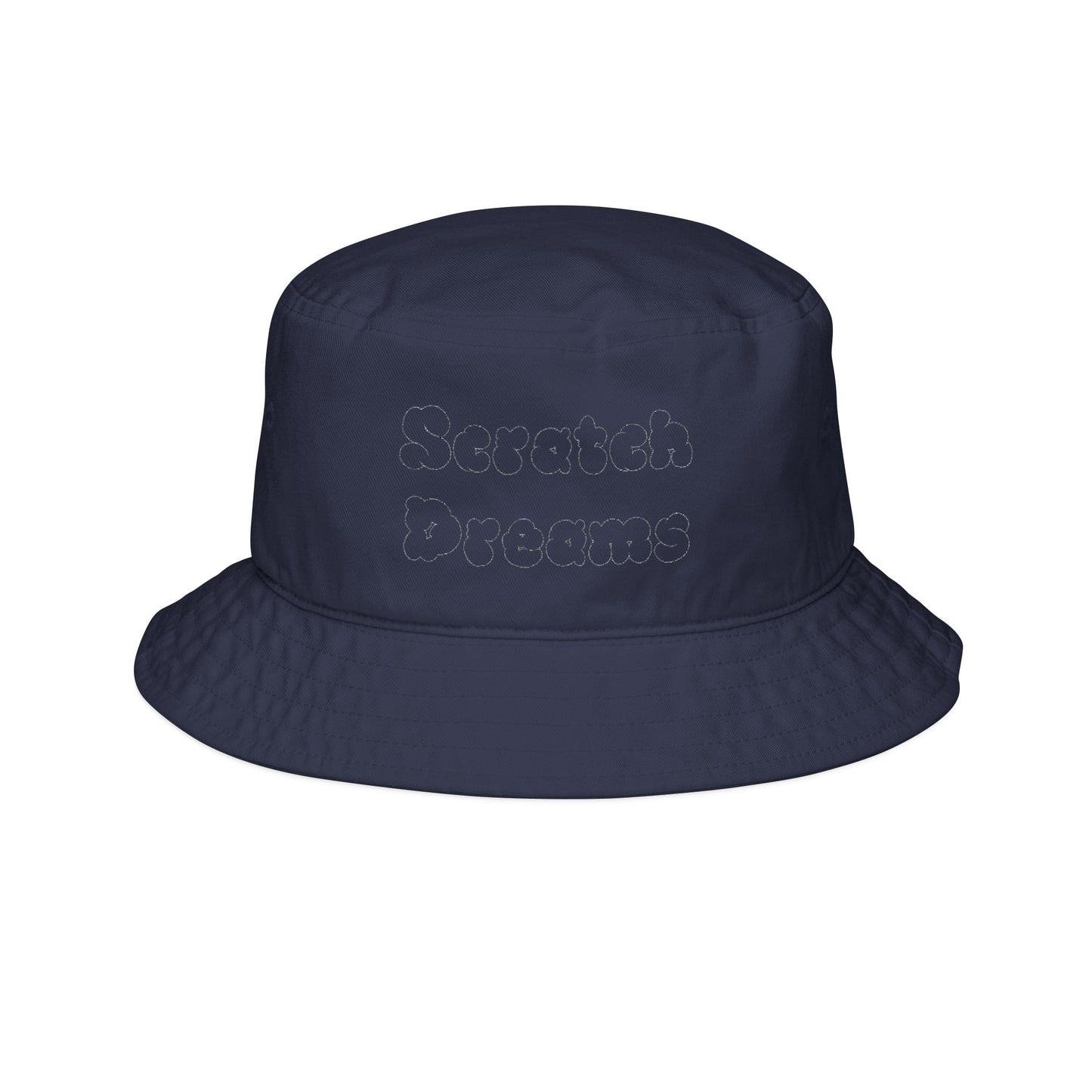 Embroidered “Scratch Dreams” Bucket Hat