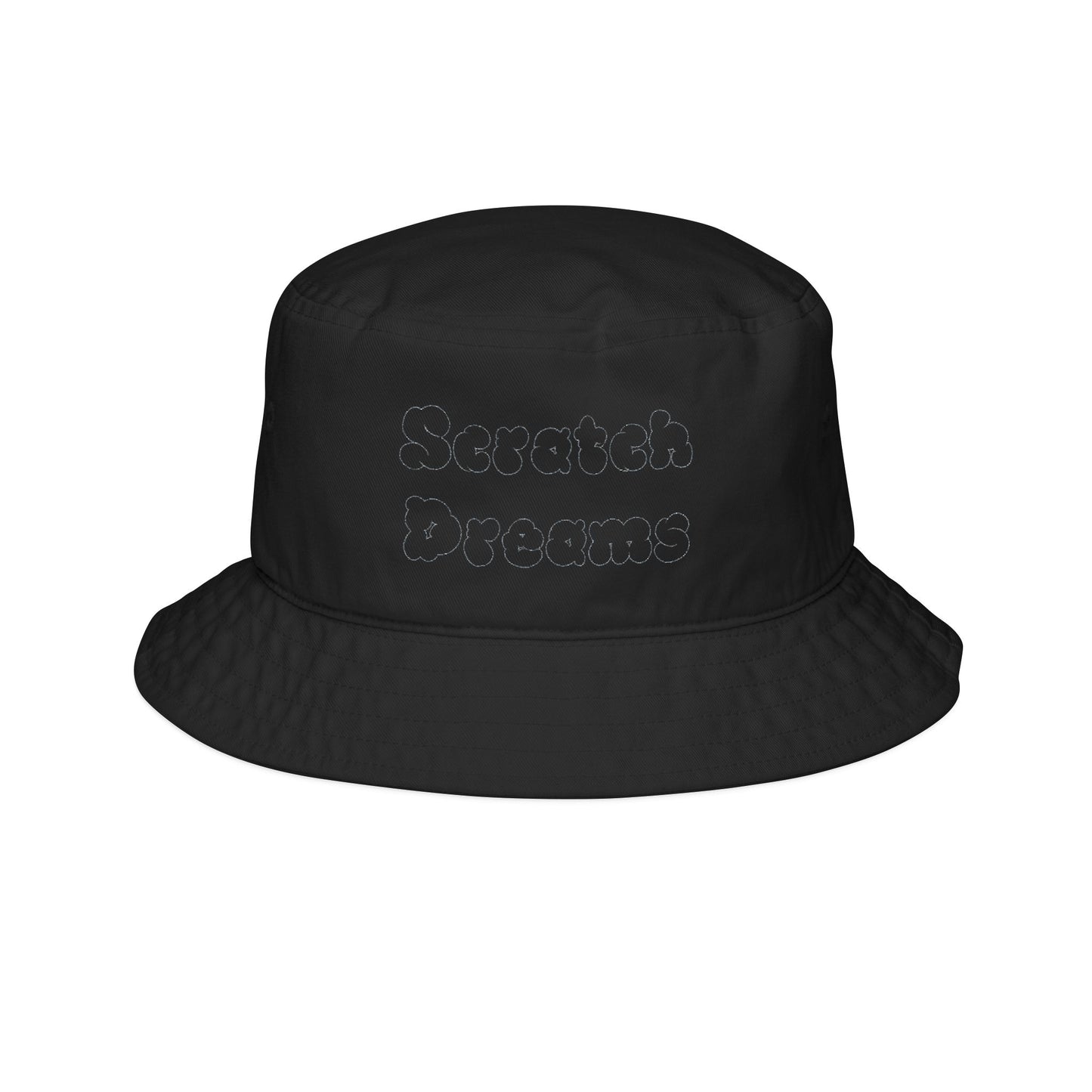 Embroidered “Scratch Dreams” Bucket Hat