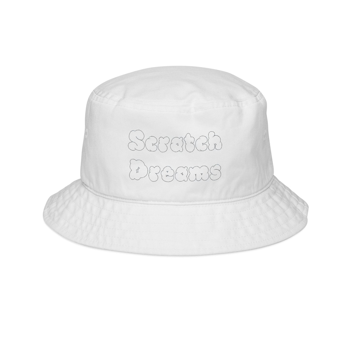 Embroidered “Scratch Dreams” Bucket Hat