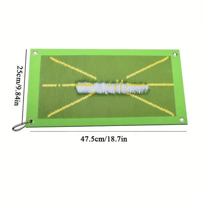 Indoor & Outdoor Golf Practice Mat – Hitting Mat with Tees & Hook