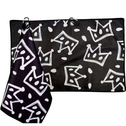 Geometric Print Golf Towel