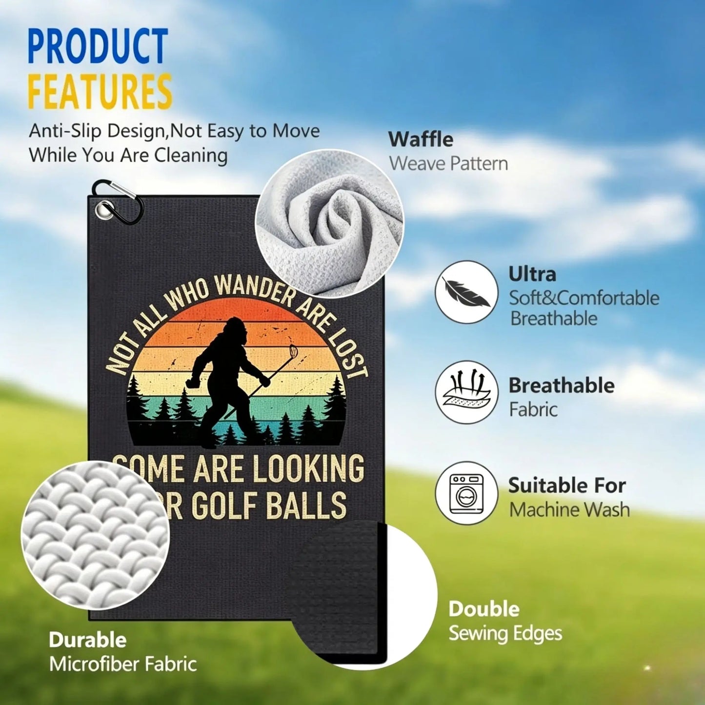 Bigfoot Golf Towel
