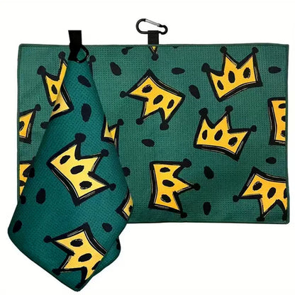 Geometric Print Golf Towel