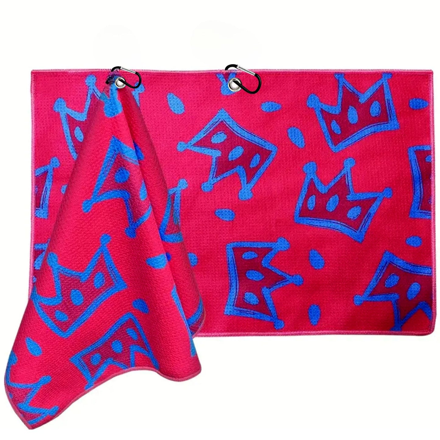 Geometric Print Golf Towel