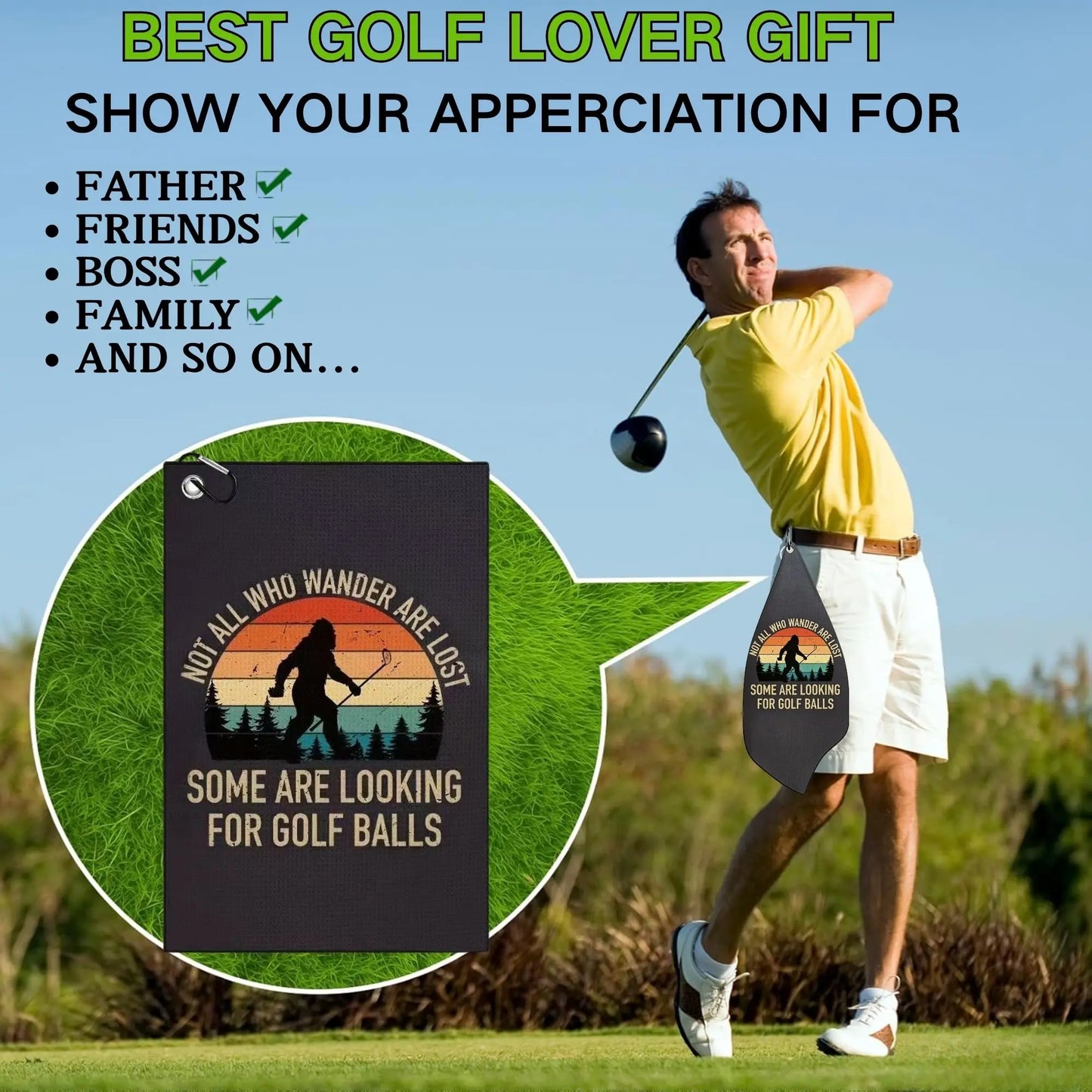 Bigfoot Golf Towel